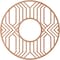 Ekena Millwork Empire Wood Fretwork Pierced Ceiling Medallion, Cherry, 38"OD x 13 7/8"ID x 3/8"T CMWP38X38X0375EPCH - alternate 4